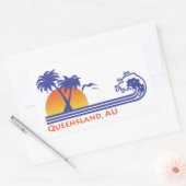 Queensland Rechteckiger Aufkleber (Umschlag)