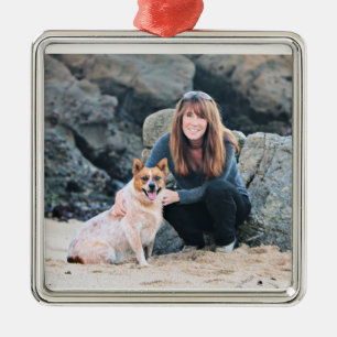 Queensland rotes Heeler - Lucy Ornament Aus Metall