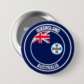 Queensland Round Emblem Button (Vorne & Hinten)