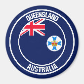 Queensland Round Emblem Magnet (Vorne)