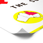 Queensland Sunshine Staat Brisbane Poster (Ecke)