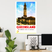 Queensland Sunshine Staat Brisbane Poster (Heimbüro)