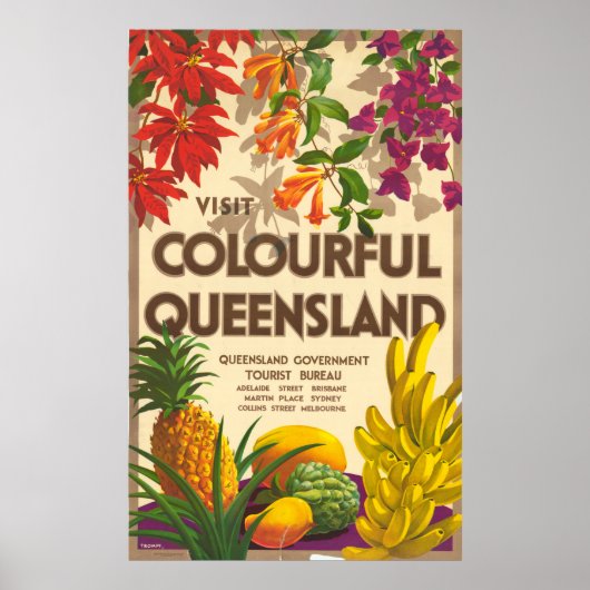 Queensland Travel Poster (Vorne)