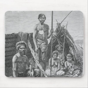 Queensland-Ureinwohner graviert von einer Mousepad