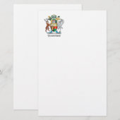 Queensland-Wappen Briefpapier (Vorne/Hinten)