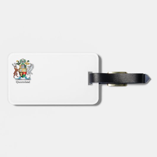 Queensland-Wappen Gepäckanhänger (Rückseite horizontal)