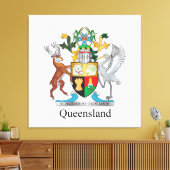 Queensland-Wappen Leinwanddruck (Insitu (Wohnzimmer))