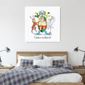 Queensland-Wappen Leinwanddruck (Insitu (Schlafzimmer))