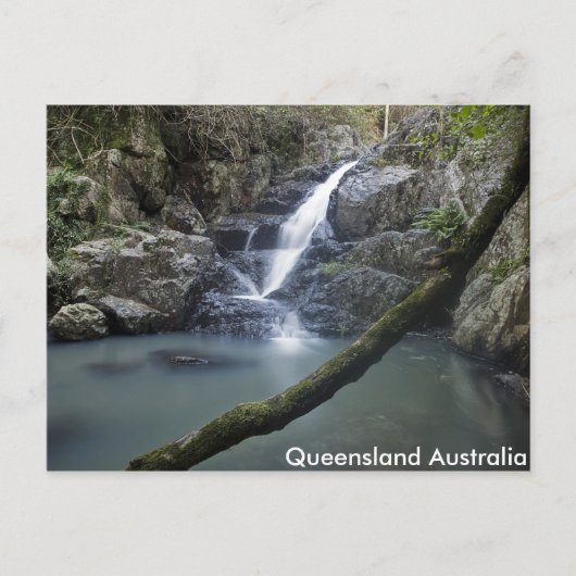 Queensland Wasserfall Rock Pool Postkarte (Vorderseite)