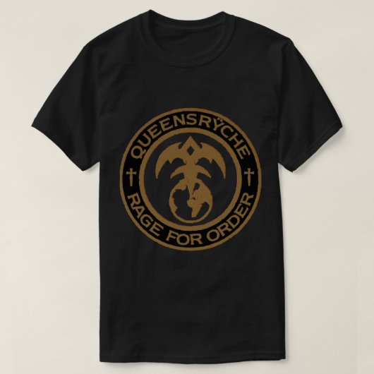 Queensryche Rage für die Bestellung wesentlicher T T-Shirt (Design vorne)