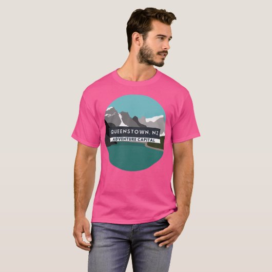 Queenstown Adventure-Hauptstadt T-Shirt (Vorne ganz)