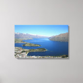 Queenstown aus Bobs Peak, Neuseeland - Leinwand (Vorderseite)