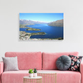 Queenstown aus Bobs Peak, Neuseeland - Leinwand (Insitu (Wohnzimmer))