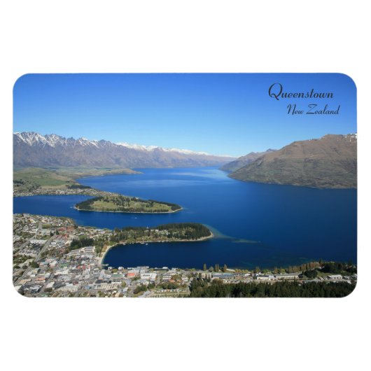 Queenstown aus Bobs Peak, Neuseeland - Magnet (Horizontal)