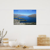 Queenstown aus Bobs Peak, Neuseeland - Poster (Küche)