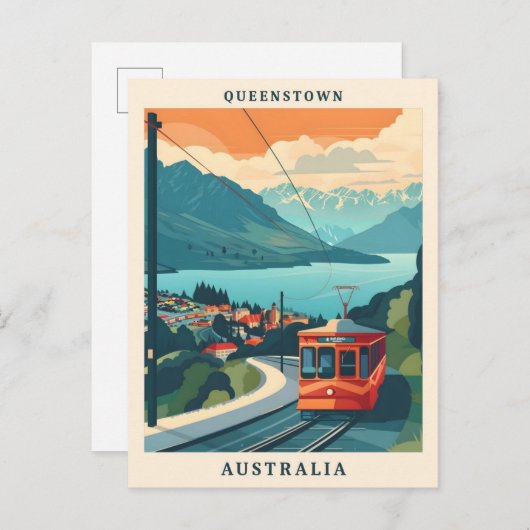 Queenstown Australia Postkarte (Vorne/Hinten)