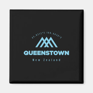 Queenstown Berg Urlaub Skiurlaub Neuseeland Magnet