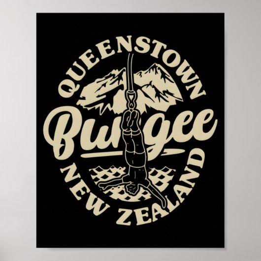 Queenstown-Bungee-Jumping Neuseeland Bungee Extrem Poster (Vorne)