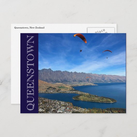 Queenstown-Gleitanlage Postkarte (Vorne/Hinten)