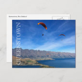 Queenstown-Gleitschirm Postkarte (Vorne/Hinten)