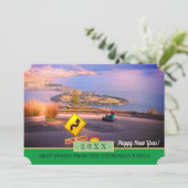 QueensTown & Happy New Year! Karte /20XX NZ (Stehend Vorderseite)