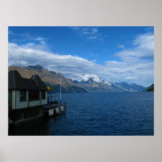 Queenstown Lakeside Dock Poster (Vorne)