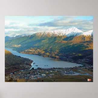 Queenstown Mountainview Neuseeland Poster