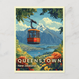 Queenstown, Neuseeland - Atemberaubende Aussicht a Postkarte