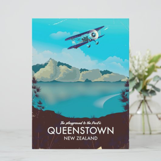 Queenstown Neuseeland Einladung (Stehend Vorderseite)