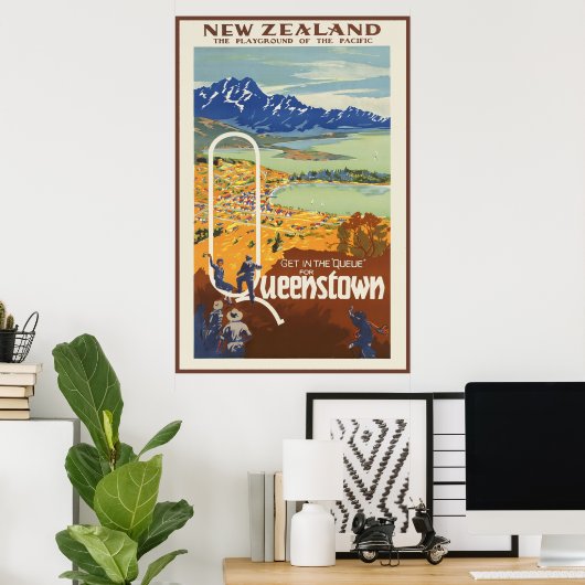 Queenstown Neuseeland Poster (Heimbüro)