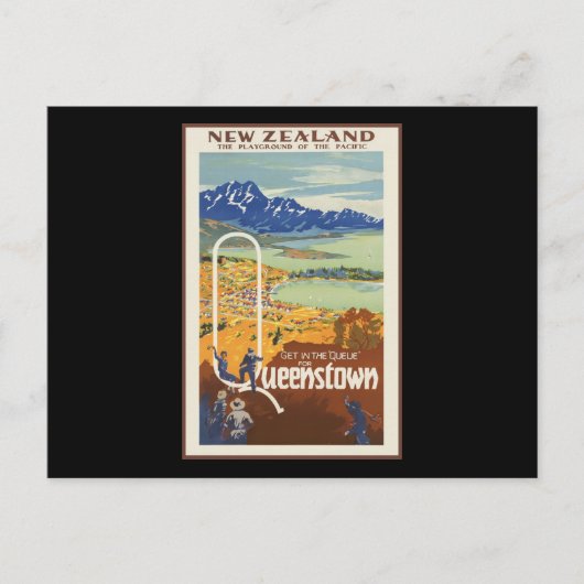Queenstown Neuseeland Postkarte (Vorderseite)