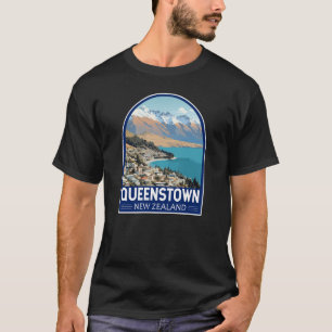 Queenstown Neuseeland Reise Kunst Vintage T-Shirt