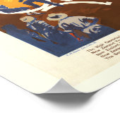 Queenstown, Neuseeland Vintage Travel Poster (Ecke)