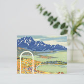Queenstown, Neuseeland Vintage Travel Postkarte (Stehend Vorderseite)