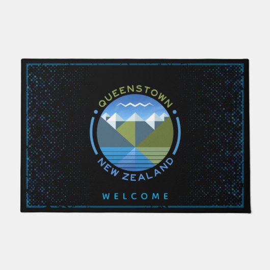 QUEENSTOWN NEW ZEALAND DOORMAT FUßMATTE (Vorderseite)