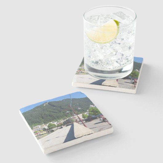 Queenstown, Otago, Neuseeland Steinuntersetzer (Seitenansicht)