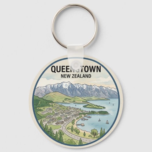 Queenstown Schlüsselanhänger (Vorderseite)