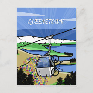 Queenstown-Seilbahn Postkarte