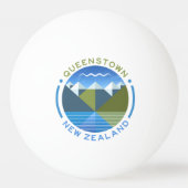 QUEENSTOWN SÜDINSEL - NEUSEELAND TISCHTENNISBALL (Vorderseite)