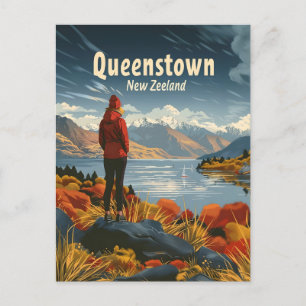 Queenstowns Neuseeland Reise-Werbung Postkarte