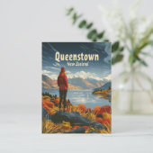 Queenstowns New Zeeland Travel ad Postkarte (Stehend Vorderseite)