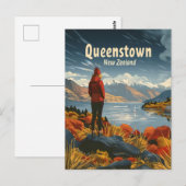 Queenstowns New Zeeland Travel ad Postkarte (Vorne/Hinten)