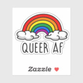 QUEER AF AUFKLEBER (Blatt)