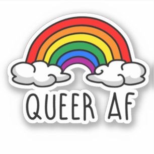 QUEER AF AUFKLEBER