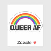 QUEER AF AUFKLEBER (Blatt)