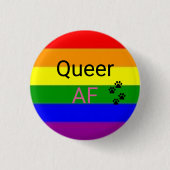 Queer AF Button (Vorderseite)