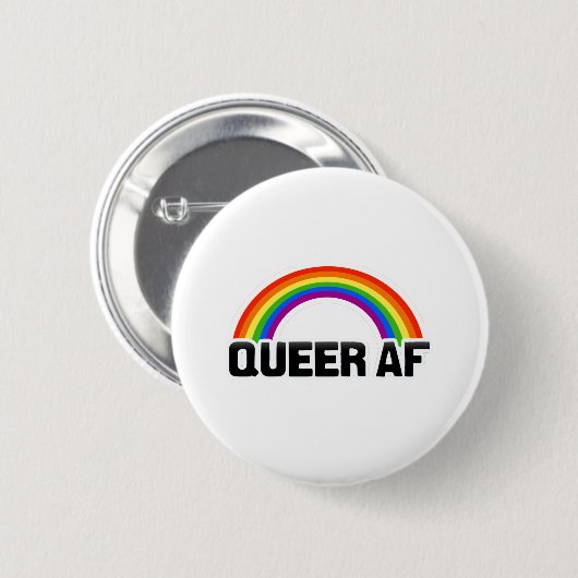 QUEER AF BUTTON (Vorne & Hinten)