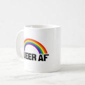 QUEER AF KAFFEETASSE (Vorderseite Links)