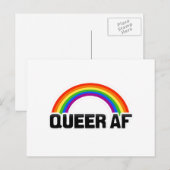 QUEER AF POSTKARTE (Vorne/Hinten)