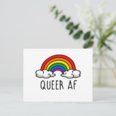 QUEER AF POSTKARTE (Stehend Vorderseite)
